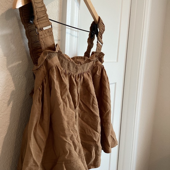 Anthropologie Cropped Swing Tank Pilcro Open Back Brown Large NWT - Picture 5 of 14